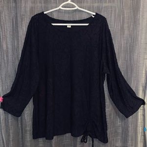 NWOT Navy blue long sleeve size 2x